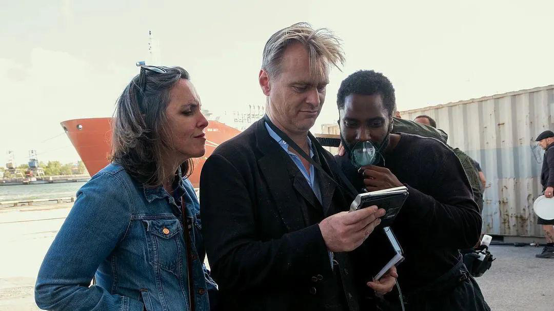 Tenet tidbits, Nolan and the man wearing a mask.