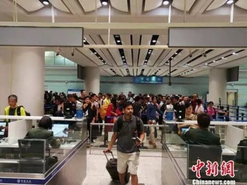A sea of customs clearance teams. A sea of customs clearance teams.
